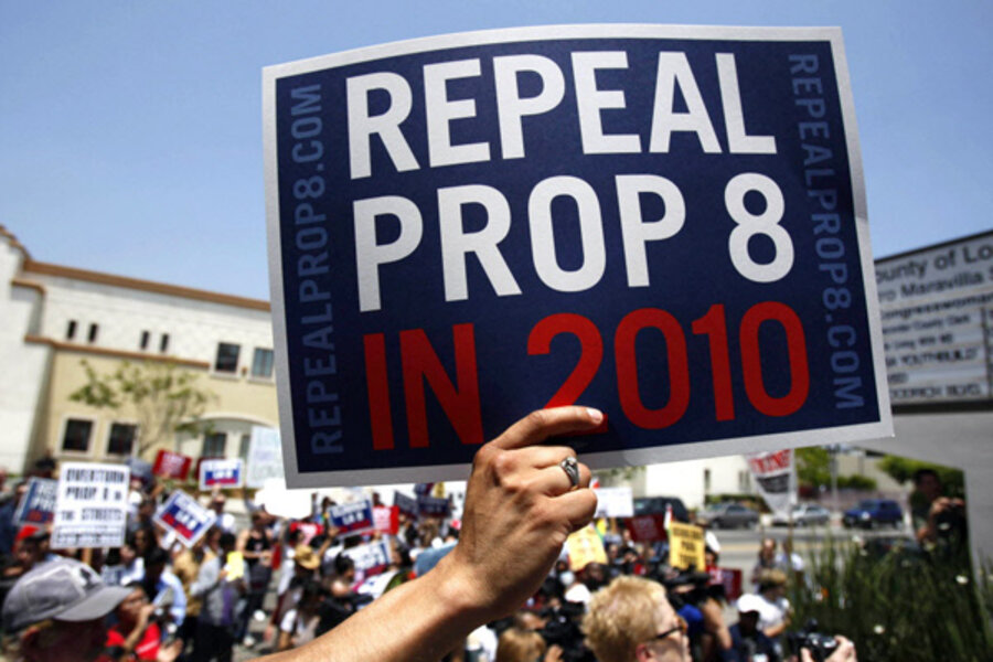 No Repeal of Prop 8 in 2010